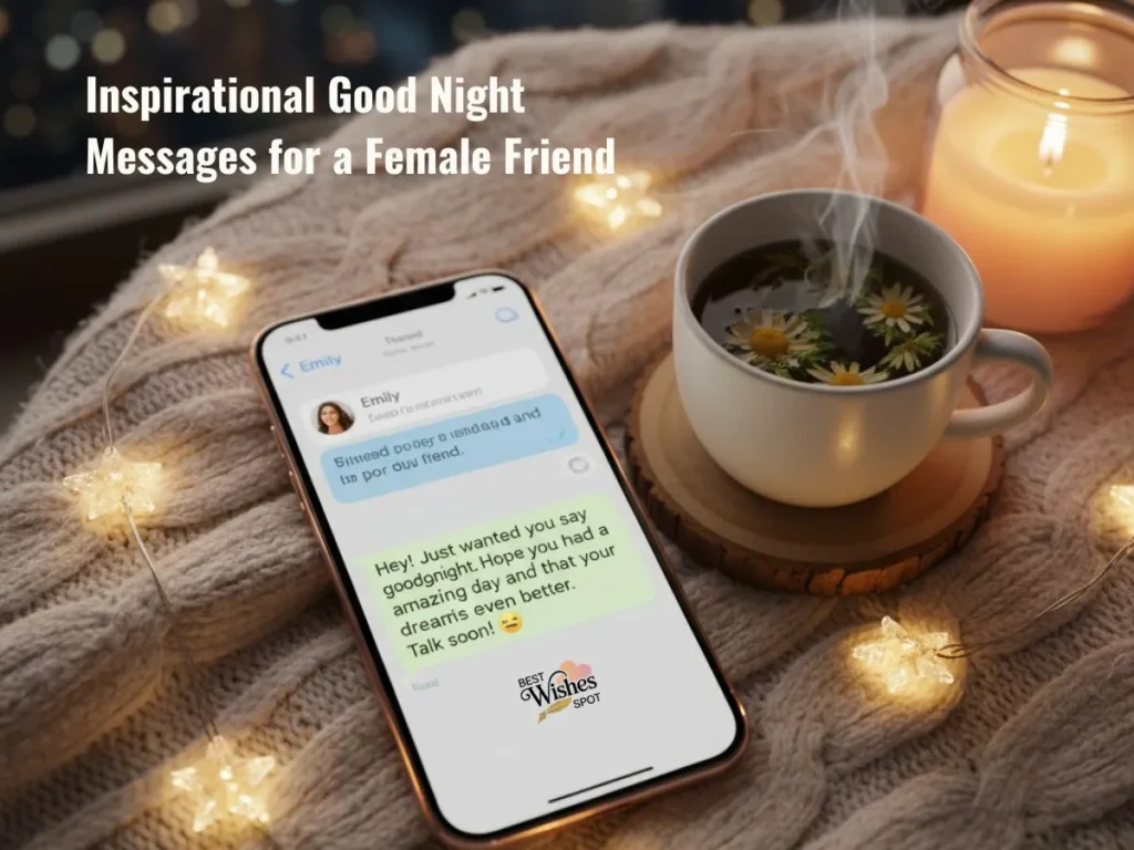 Inspirational Good Night Messages for a Female Friend