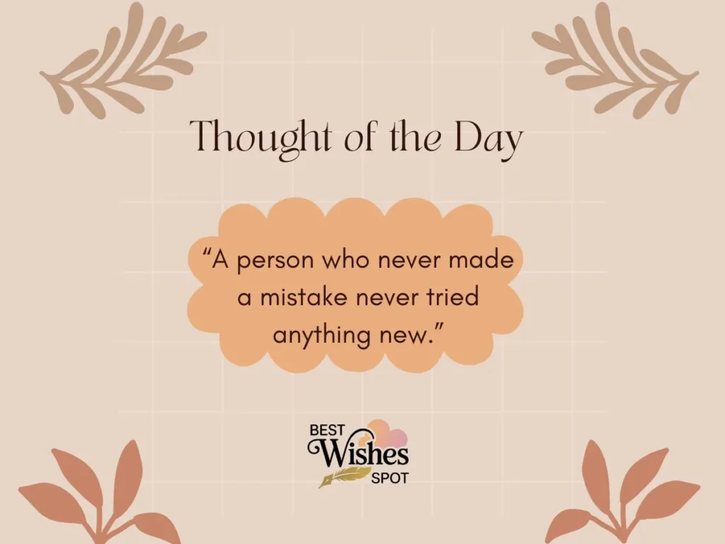 Thought of the Day for Students and School Assembly