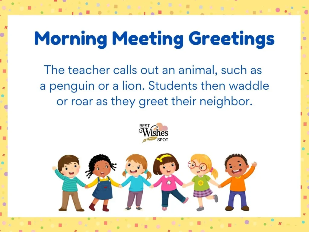 Morning Meeting Greetings