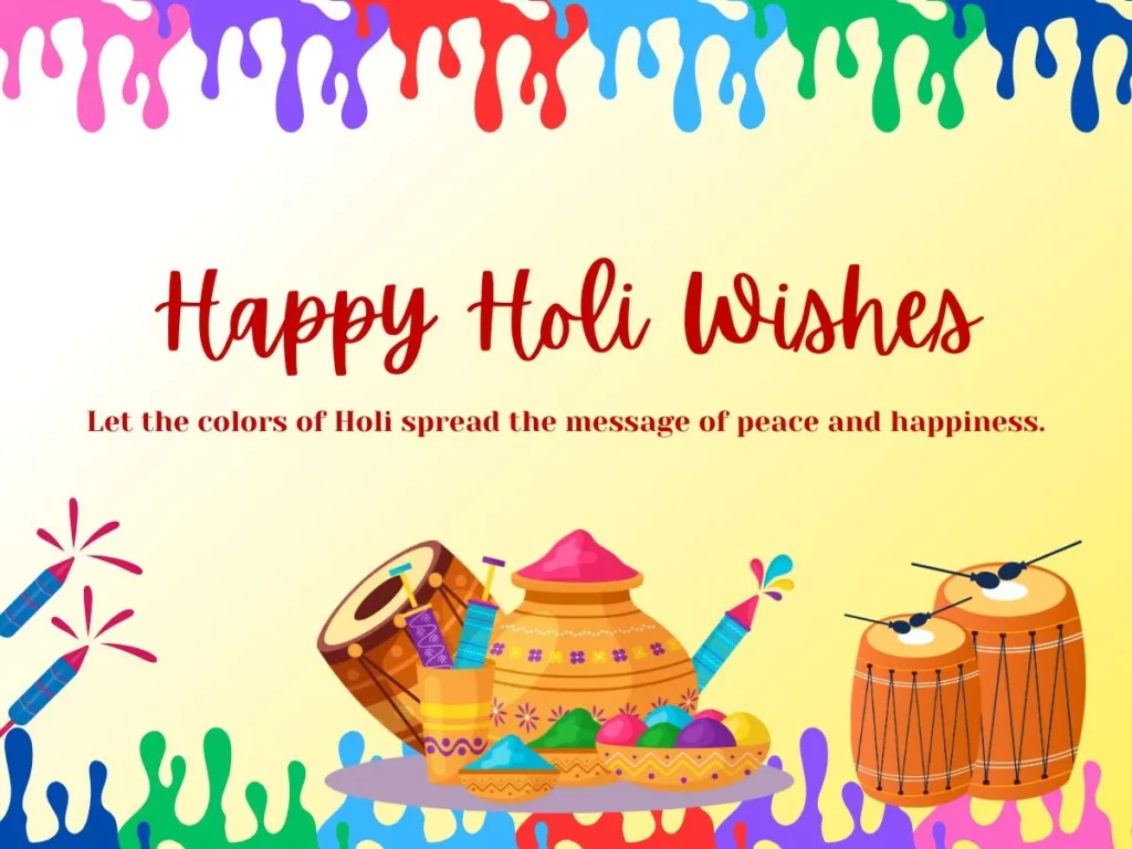 Short & Sweet Happy Holi Wishes for Instagram
