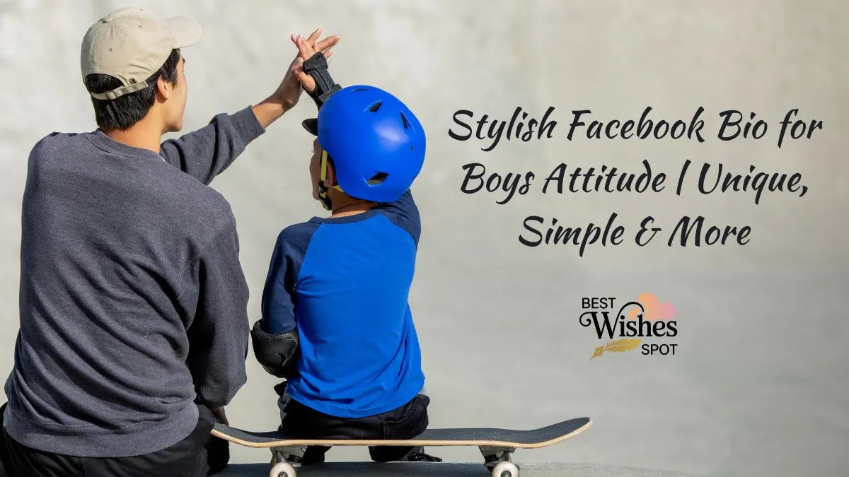 Facebook Bio for Boys