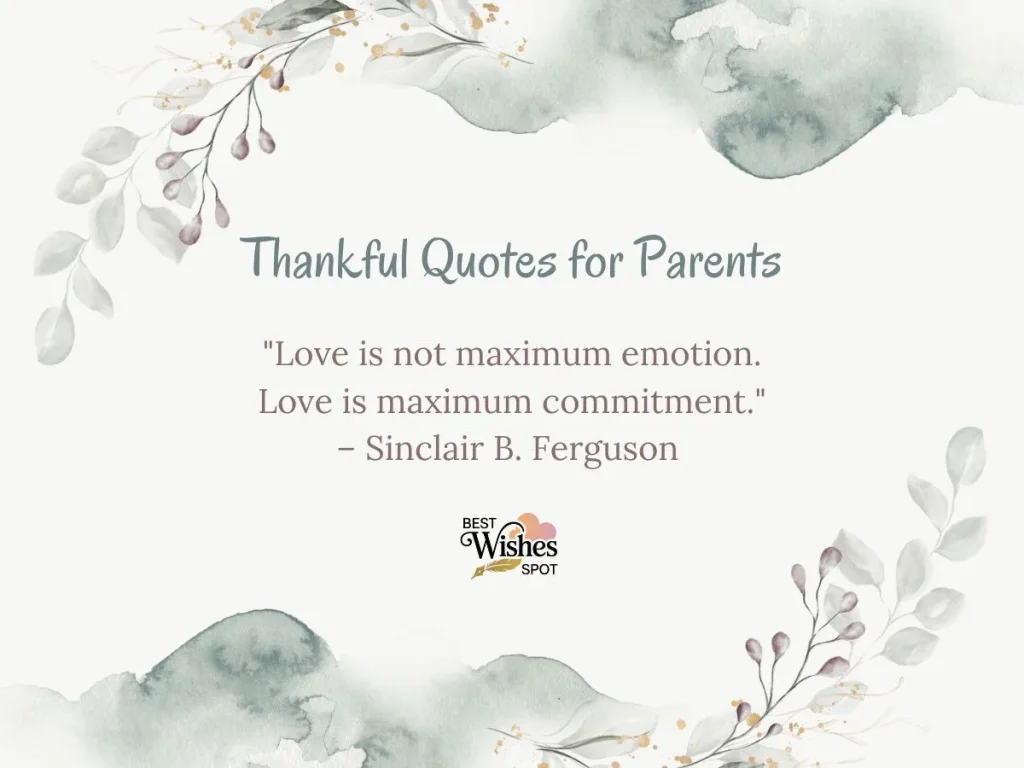 Thankful Quotes for Parents