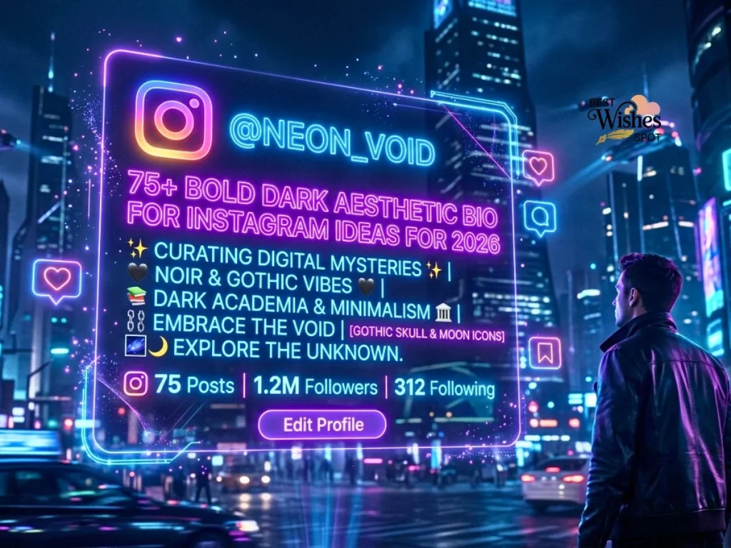 dark aesthetic bio for instagram